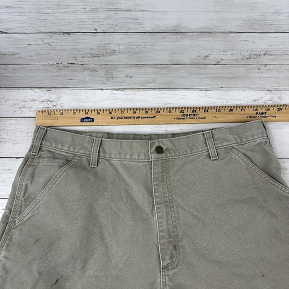 Carhartt B11 DES Carpenter Duck Work Pants 38x32 Original Dungaree fit (47x30.5) - Picture 10 of 15